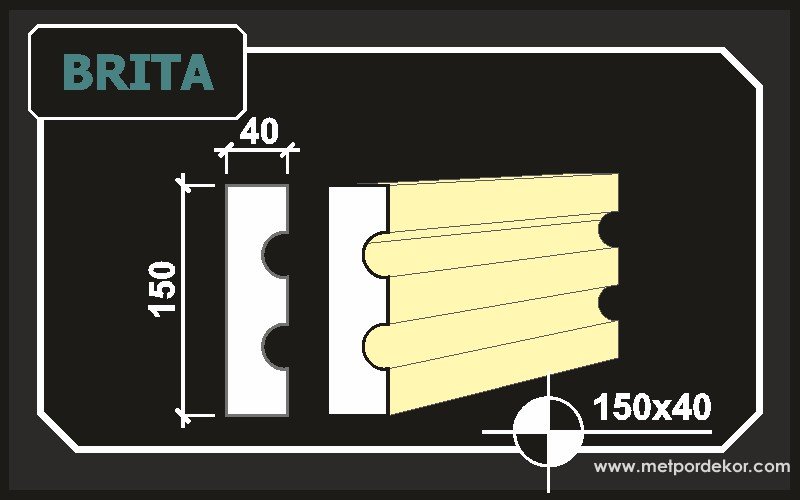 brita söve 15cm x 4cm