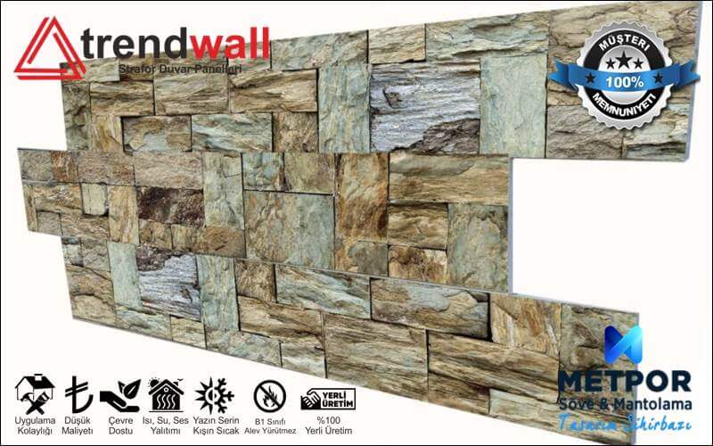 Trendwall Mermer Görünümlü İç Cephe Duvar Paneli